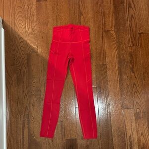 Lululemon Athletica Fast and Free Red leggings size 2